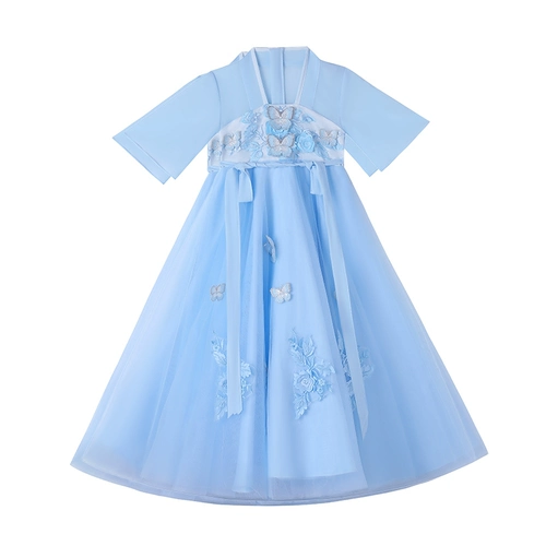 Летнее тонкое весеннее детское ханьфу, китайский стиль, детская одежда