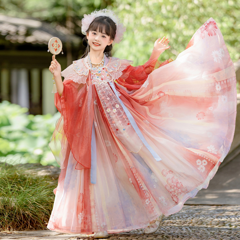 Hanfu for Girls, Summer Thin Style, 2026 New Model, Ancient Style, Super Fairy-Like, Traditional Chinese Dress, Suitable for Daily Wear in Summer, Stunning Dress