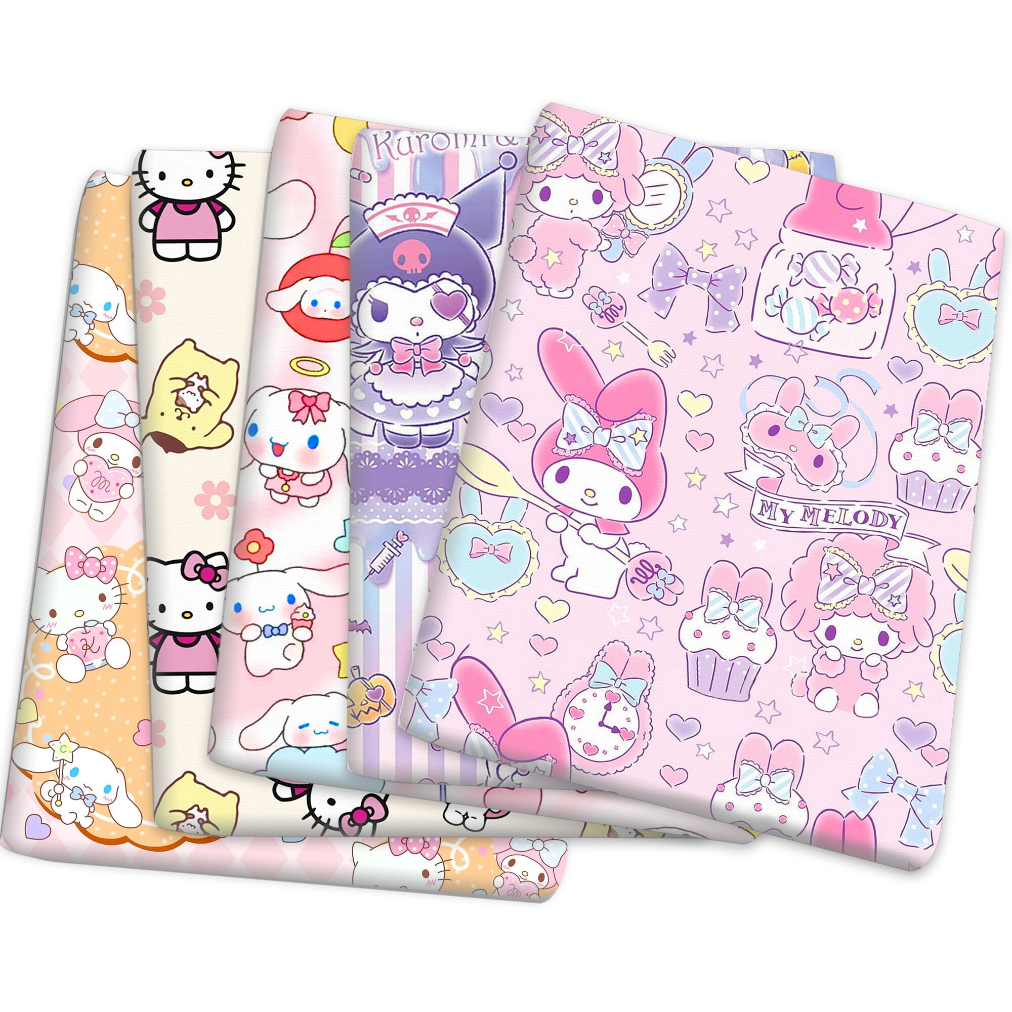 Big Ear Dog Meliti Coclim Card Cardin Printing Canvas or Polyester Wood Fabric Handmade DIY bags and tablecloth clothing