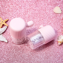 Japanese contact lens cleaner manual retrieval and wear automatic cute portable contact lenses myopia companion contact lens box