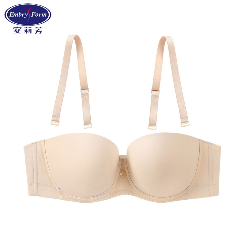 Special Offer at the Counter: Comfit by Angelica, Strapless Bra for Large Busts, Smooth, Seamless, Non-Slip, Half-Cup Bandeau Bra