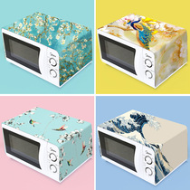 Microwave oven dust cover kitchen waterproof household oven cover fabric cover curtain Galanz beauty cover cloth towel