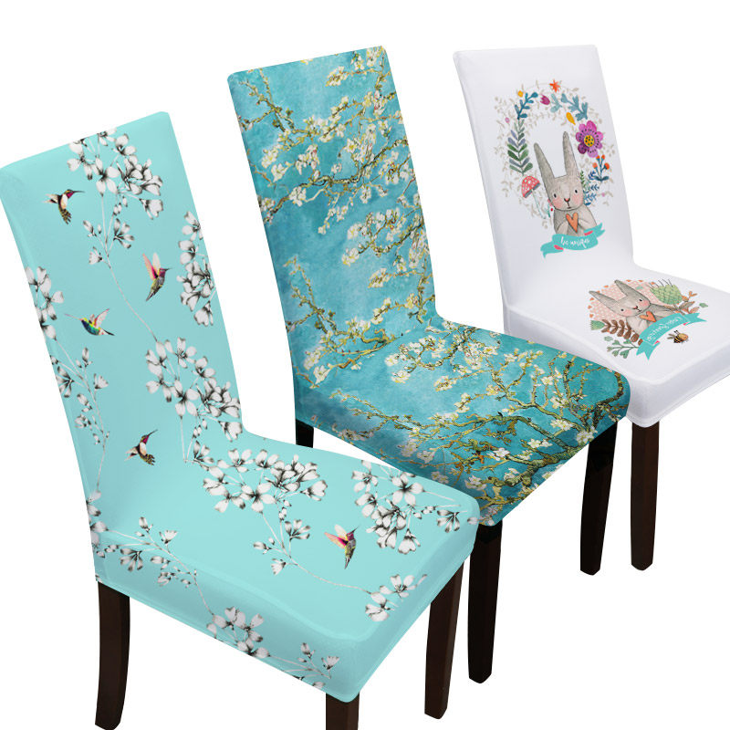 Chair cover Home Nordic Hotels Seasons Universal Dining Chair Seat Cover Cloth Modern Minima Chinese Dining Table And Chairs Subhood
