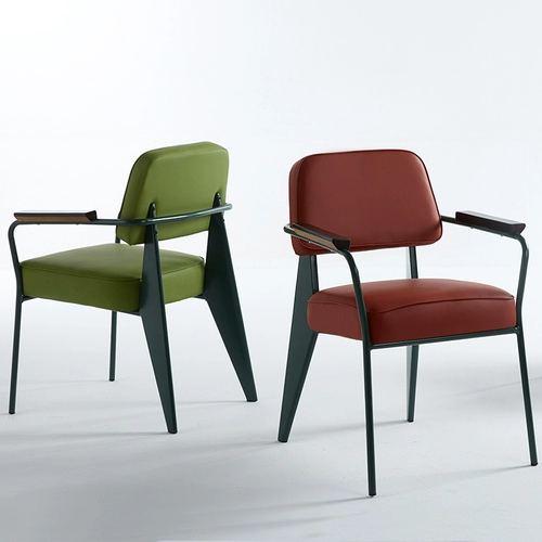 Северный обеденный стул ретро минималистский железо случайный стул металлический дизайнер творческий