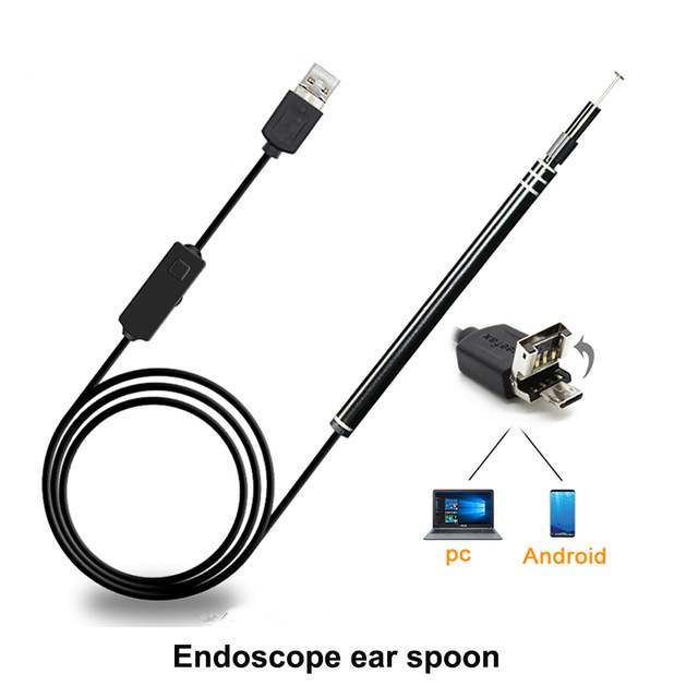 -Ears Endoscope camera Ear cleaning 5 5mm Lens LED lighting