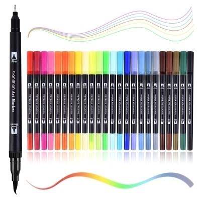-Fine liner and Brush Twin Tip Marker pen brush pen 120Col