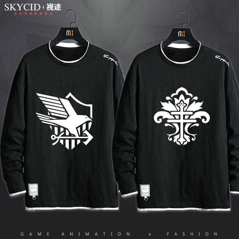 Blue Lane Camp Pure Cotton Jacket Necroe for Second Glorious Eating and Drink Cartoon Ship B White Eagle Iron Blood Jl