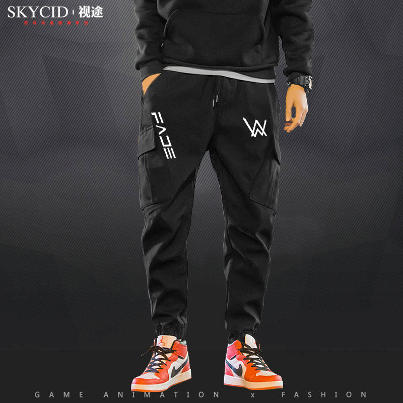 alan walker men's trousers faded electronic casual pants alan walker surrounding men's overalls