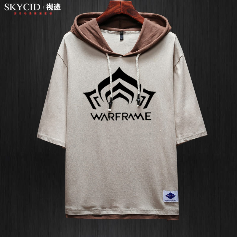 Star Wars Armor Warframe Wararmor PC3D trò chơi xung quanh người đàn ông và phụ nữ đội mũ trùm đầu ngắn tay quần áo hẹn hò lăm tay.