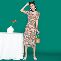 Broken citi robe 2021 new small fresh young girl long temperament elegant daily improvement dress