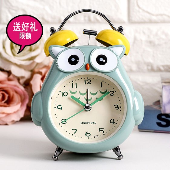 Children's Alarm Clock Creative Students Using Silent Cartoon Cute Multi-function Little Alarm Clock