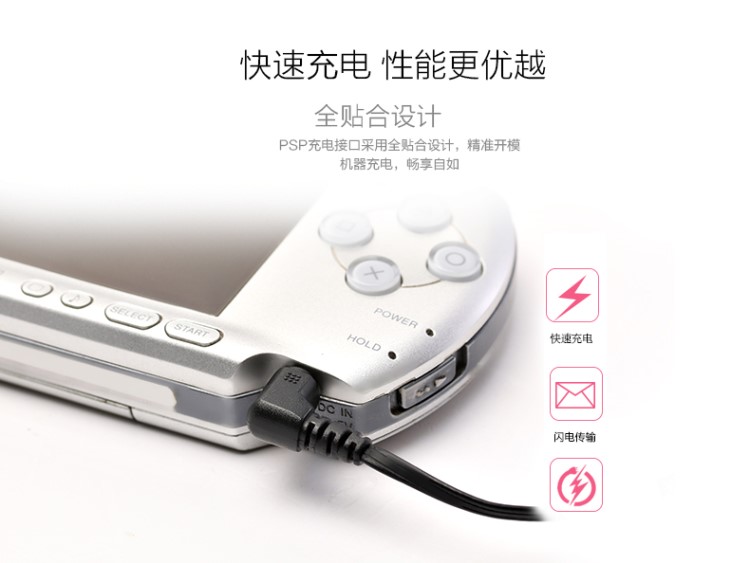 Dòng dữ liệu Pointe-Noire PSP dòng sạc PSP3000 Bộ sạc dây PSP1000 PSP2000 phụ kiện USB - PSP kết hợp psp street