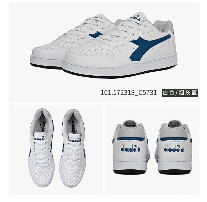 Diadora Diadona chính thức giày nam mới Giày nữ giày thể thao thông thường Giày trắng CHƠI - Dép / giày thường