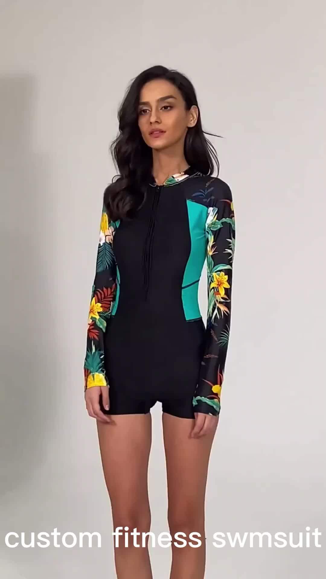 Quick Dry Athletic Training Sports Swimwear Costumes Gymnastic Exercise Girls Racing Practice