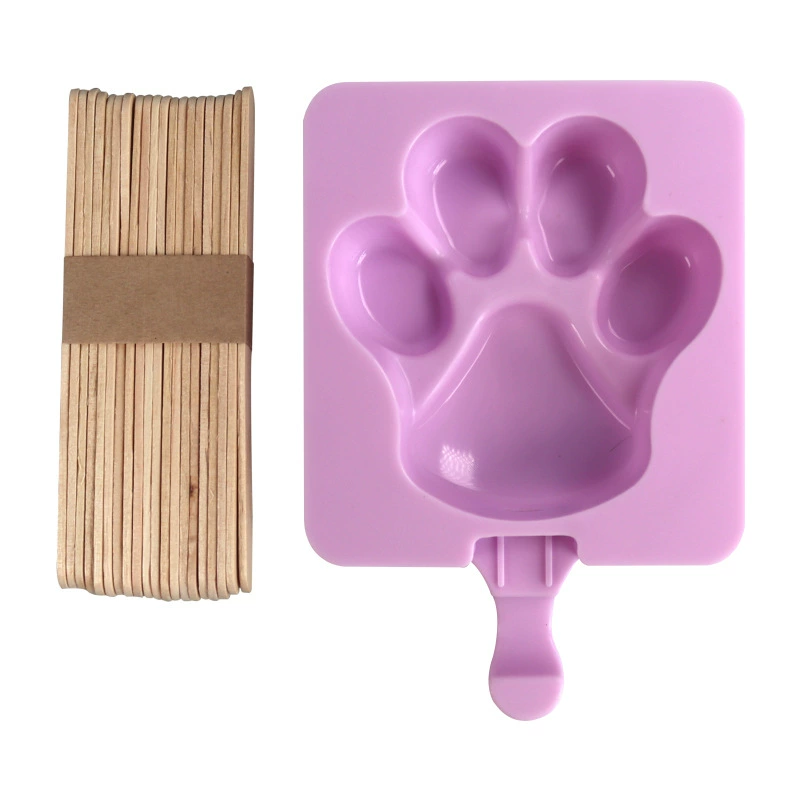 Kem khuôn sorbet nhà làm thực phẩm cấp đông kem silicone hoạt hình - Tự làm khuôn nướng
