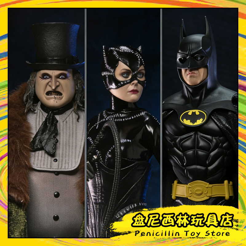 [in Stock] Neca Dc 1989 the Dark Knight Catwoman Penguin Keaton Batman 8inch