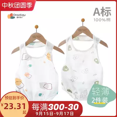 Newborn baby bellyband summer thin cotton newborn baby Summer belly wrap shirt clothes belly button artifact