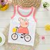 Bông childrens vest đầu cô gái chàng trai mùa hè không tay bông Sidon trắng dưới màu bông xe. 