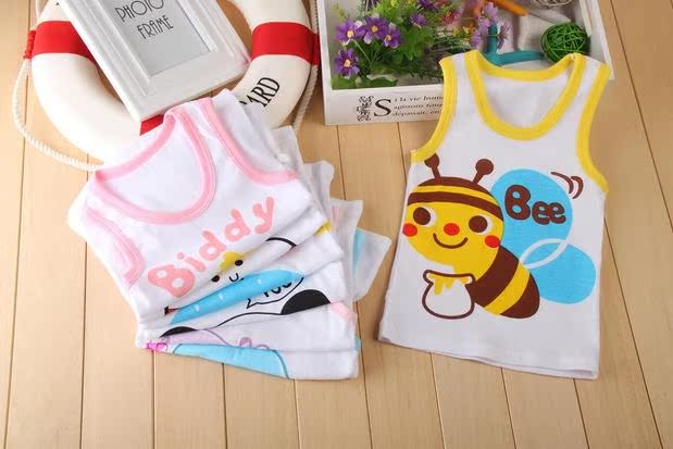 Mùa hè trẻ em bông phim hoạt hình bé wearchildrens áo khoác cho trẻ em childrens đáy cô gái sling hai mảnh.