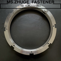 Trapezoid thread round nut German standard stop nut lock nut KM56 Tr280 * 4 Tr300 * 4