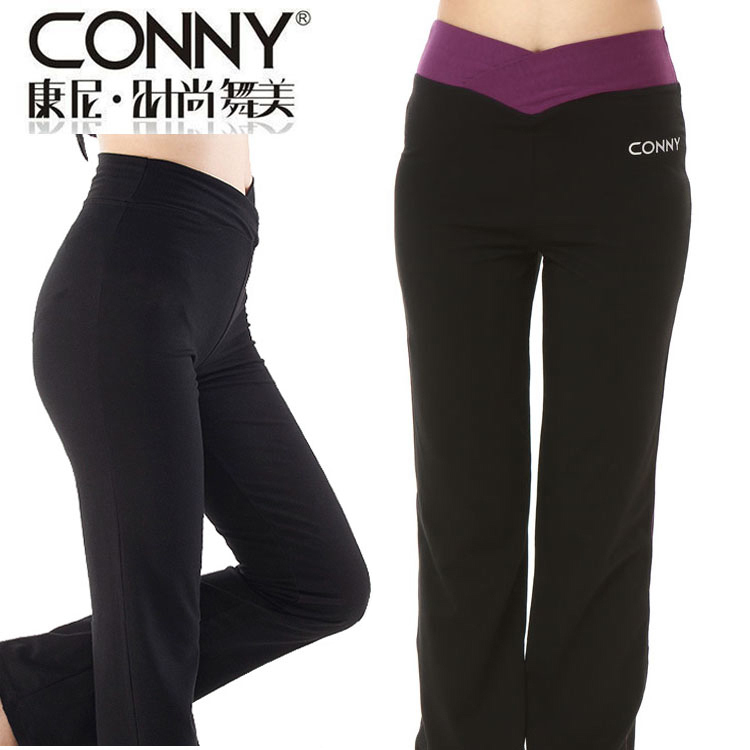 Women's bodybuilding Costume Square Dance Pants Fitness body Adult sashimi Sports pants Dance pants Dance pants Practice Long Pants