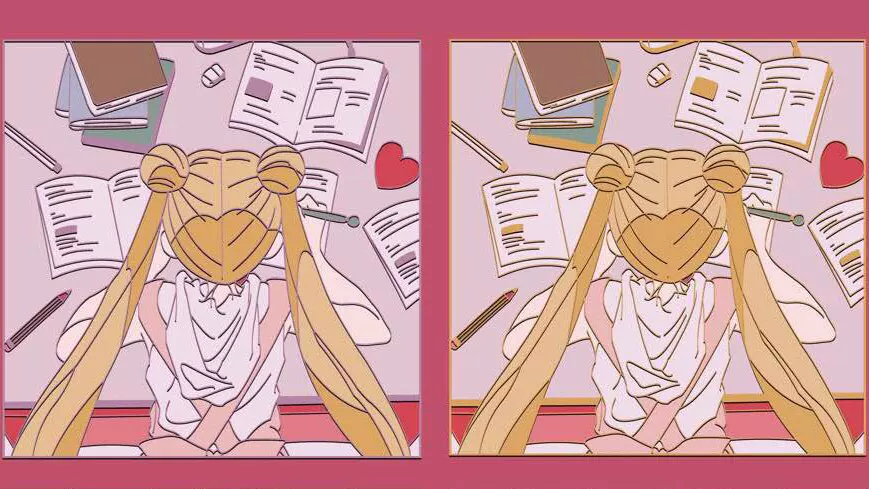 [Spot] Корейский матрос Sailor Moon Водяной Bingyue Маленький кролик Moon Bunny металлический знак