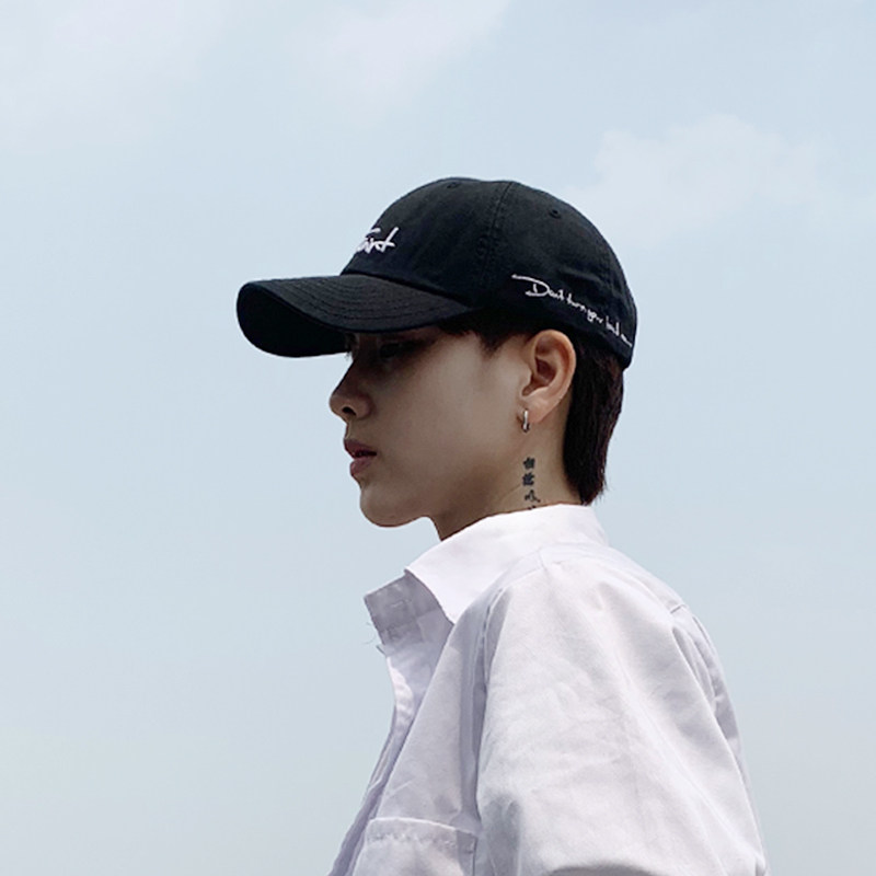 Men's hat Tide Cards Washed F Alphabet Duck Tongue Cap Men's Summer Youth Leisure Spring Autumn Day Baseball Cap Man's version