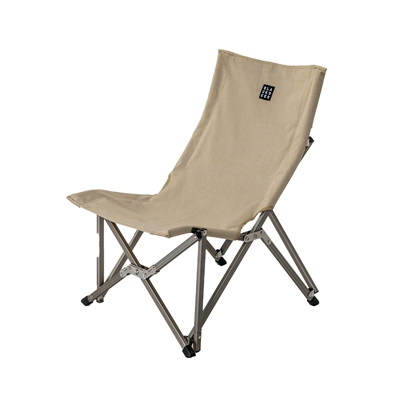 Black Deer Campaign Picnic Backlett Aluminum Alloy Leisure Lounge Outdoor Courtyard Portable Folding Chair