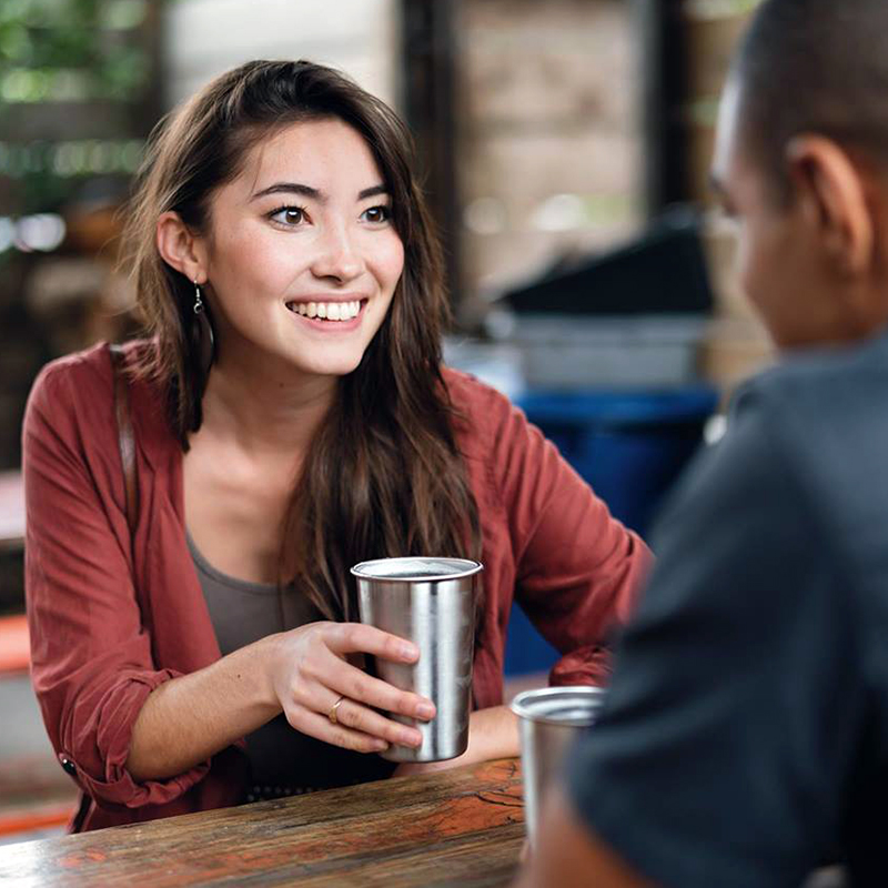 American Klean Kanteen stainless steel beer glass outdoor single layer hand Cup drink water cup coffee cup KK