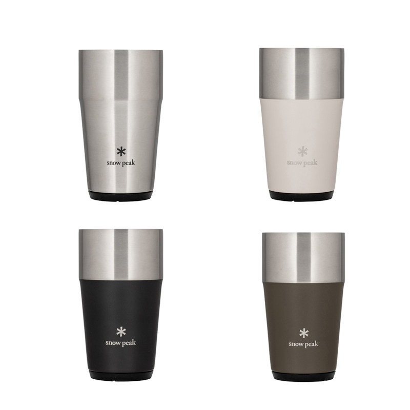 Snowpeak snowpeak outdoor camping beer mug double-layer stainless steel mug portable TW-470
