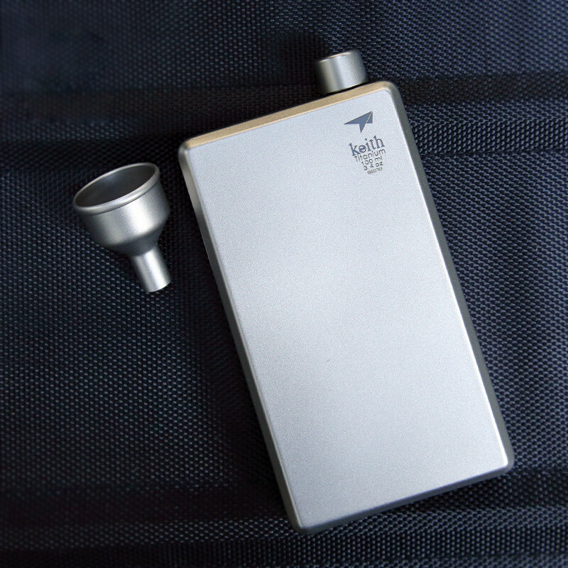 Keith Shears Pure Titanium Metal Retro American Portable Outdoor Carry-on SMALL WINE KETTLE Kettle Men Gifts