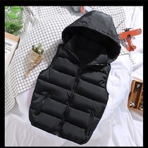 Lovers down cotton waistcoat Autumn winter jacket in Korean version Trend frock warm cannons shoulder waistcoat with large size