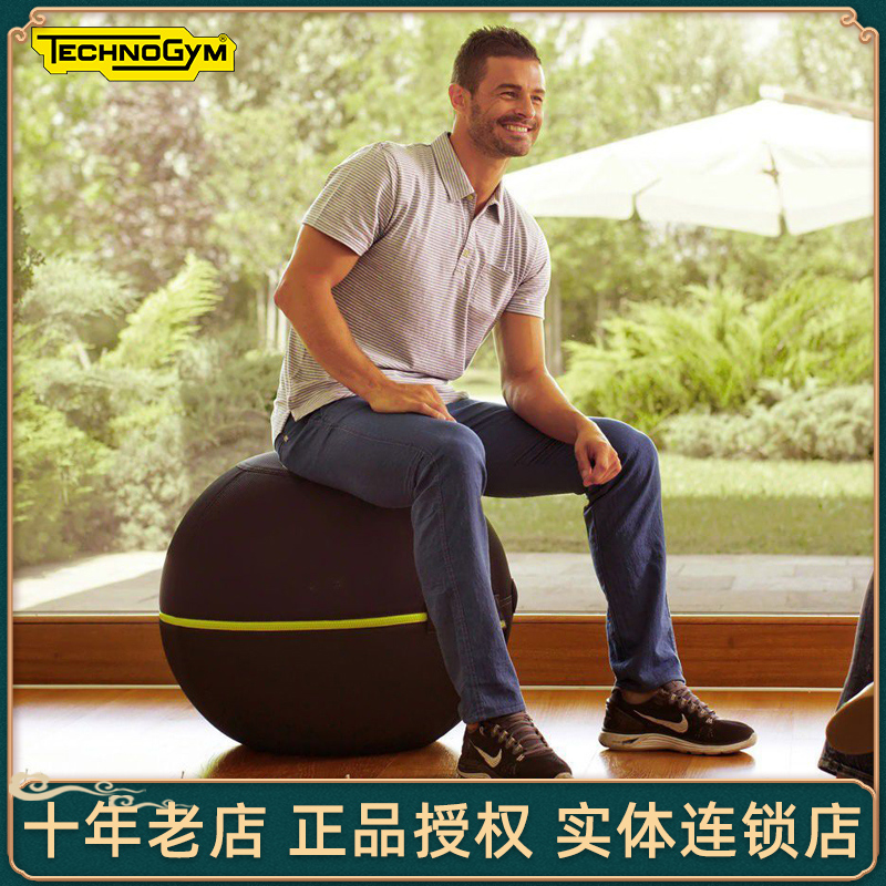 Technogym Sitting Fitness Yoga Ball improves spinal stability Wellness Ball Import