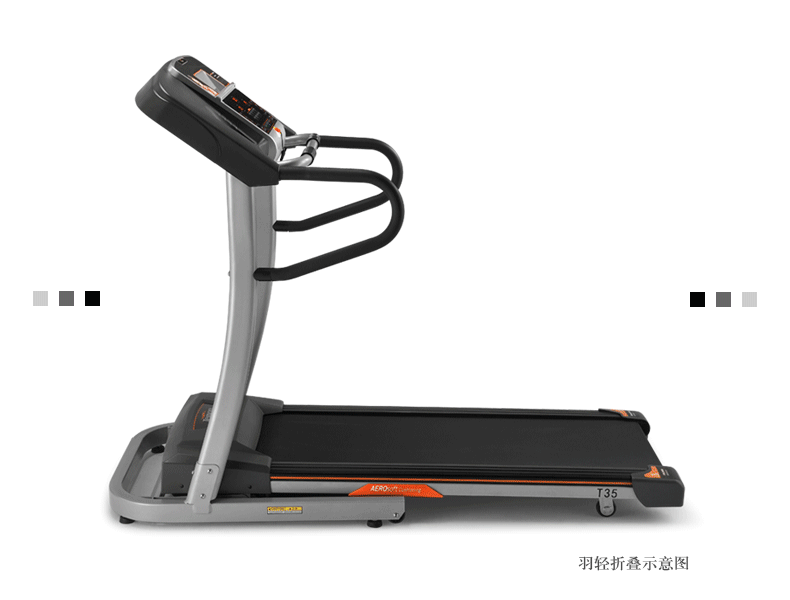 Máy chạy bộ gia đình đa năng Qiaoshan của Mỹ T3000 sang trọng có thể gập đôi hấp thụ sốc nhịp tim không dây Authentic - Máy chạy bộ / thiết bị tập luyện lớn may chay bo