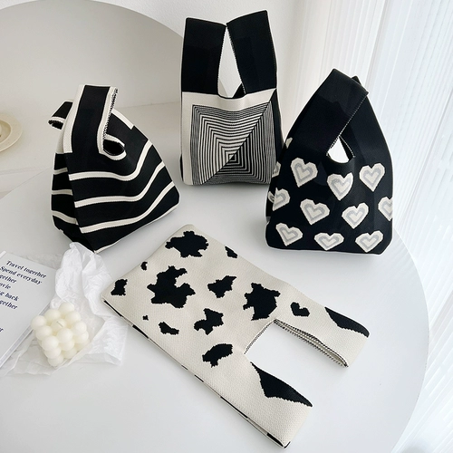 Брендовая портативная небольшая сумка для отдыха, трикотажная сумка через плечо, сумка-органайзер, Южная Корея, делается под заказ