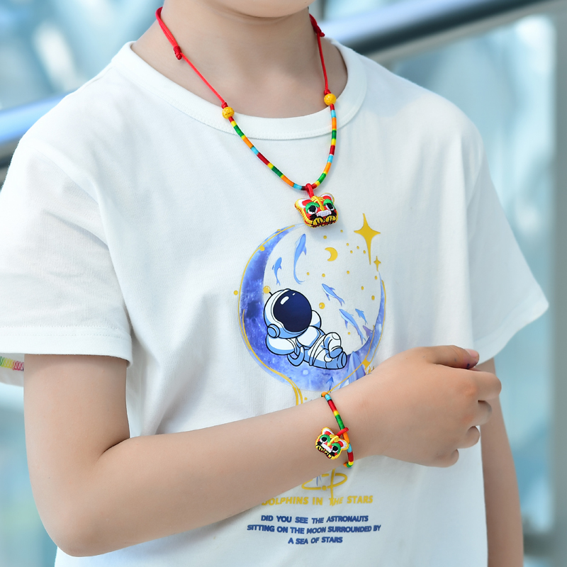 Dragon Boat Festival Little Tiger Necklace Bracelet Mugwort Little Tiger Traditional Ethnic Style Old Pattern Multicolored String Baby Sachet Pouch Dragon Boat Festival Little Tiger Necklace Bracelet Mugwort Little Tiger Traditional Ethnic Style Old Pattern Multicolored String Baby Sachet Pouch