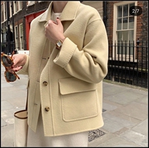 Small woolen coat womens short Korean autumn and winter New Factory special single-breasted double-sided cashmere coat women