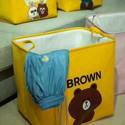 Household Storage Box Cartoon Clothing Moving Storage Basket Foldableable Canvas Quilt Wardrobe Fabric Storage Bag