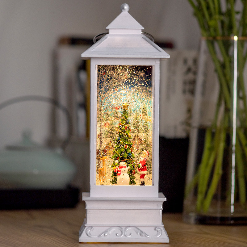 Christmas Gifts for Girls Children's Christmas Tree Old Man Music Box Eight soundboxes will be snowing Water Crystal Ball New Year's Eve