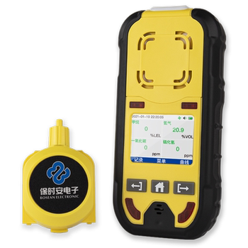 Portable pump-suction gas detector carbon monoxide