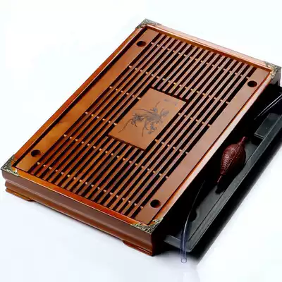 Xia Wei tea set set tea tray solid wood home automatic living room simple office pottery tea table tea table Tea Sea small tea tray