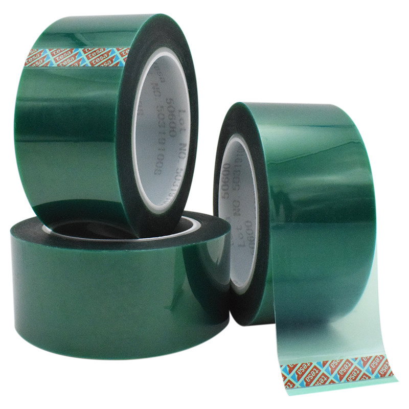 tesa 50600tesa green polyester silicon high temperature resistant 220 ° C spray masking tape surface protection without trace