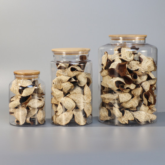 木盖PET加厚塑料瓶1斤陈皮储存密封罐展示罐子滋补药材防潮收纳罐