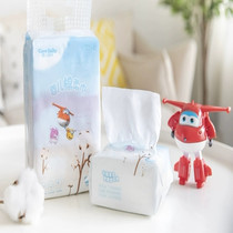 Calder Super Fly baby cotton soft towel does not shed shavings Baby soft paper towel Pure cotton thickened wet and dry dual-use