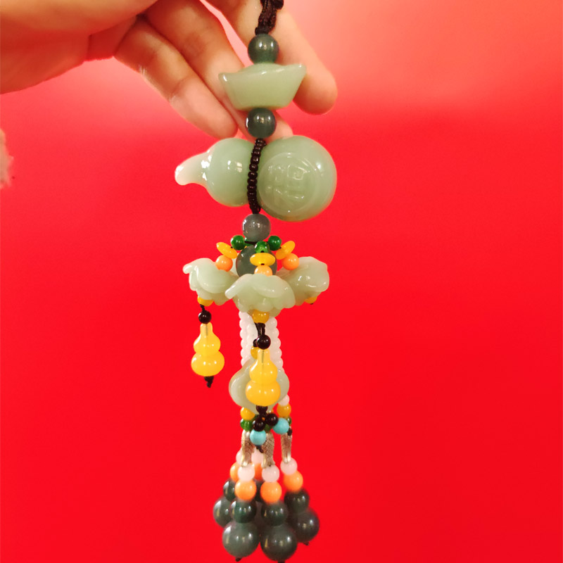 Gourd pendant Housewarming Feng Shui bottle pendant Car pendant Lucky evil Fu Lu double full moving charm