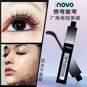 Mascara Novo siêu dài lưới màu đỏ không thấm nước với cùng một đoạn mã hóa dài uốn dài và không nở - Kem Mascara / Revitalash