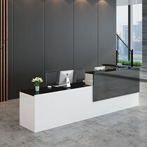  Company welcome front desk table Modern minimalist reception desk fashion atmosphere clothing store cashier corner consulting bar