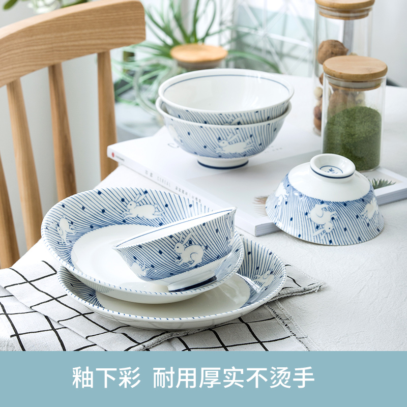 日系陶瓷餐具 4.9元包邮(5.9-1元券)