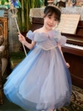 Наряд маленькой принцессы, летняя одежда, юбка на девочку, вечернее платье, в западном стиле, из фатина