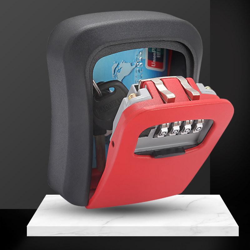 Decoration combination lock key box cat's eye metal temporary construction key home stay combination box key box